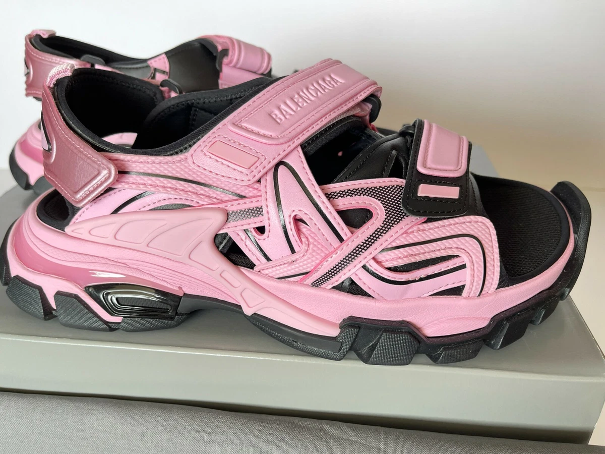 New Balenciaga Track Grip Straps Sport Sandals Pink Black US 11 / Eur 41