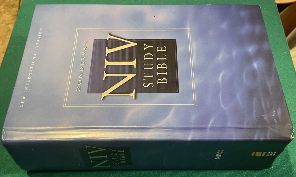 Zondervan NIV Study Bible 2002 Hard Cover VGC Red Letter Large Print Zondervan niv study bible 2002 hard cover vgc red letter large print