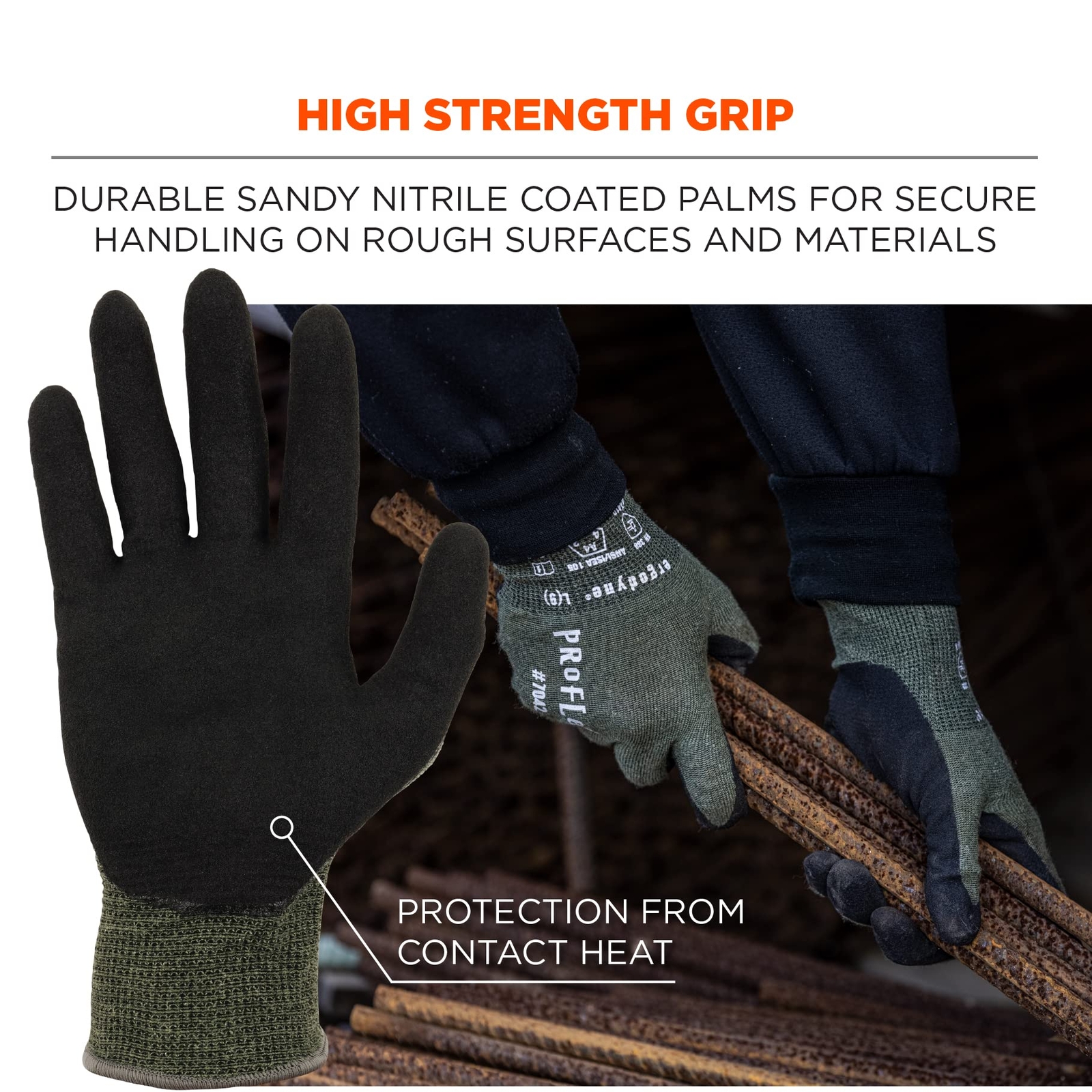 Heat Resistant Cut Resistant Gloves with Touchscreen Capability and Grip