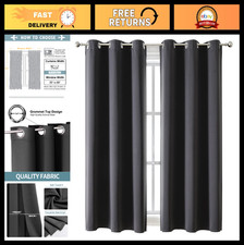 Blackout Curtains 63" Long - 2 Panel Set, Thermal Insulated, Light Blocking Drap
