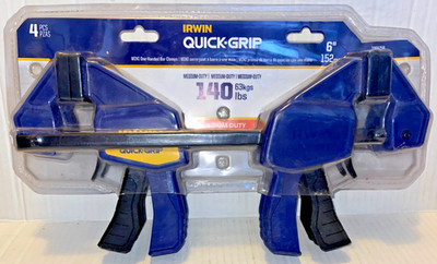 IRWIN QUICK-GRIP Clamps, One-Handed Mini Bar, 6-Inch 4-Pack Model # 1964758