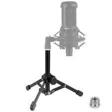 Tabletop Tripod Mic Stand, Fits ATH AT2020, AT2035, Foldable, Non-Slip Feet