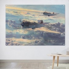 Yak-9 Fighter Jet Flag Home Decor Banner Wall Art Poster Prints Tapestry Gift