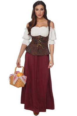Brand New Renaissance Peasant Lady Adult Costume