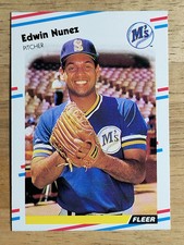 1988 Fleer #383 Edwin Nunez