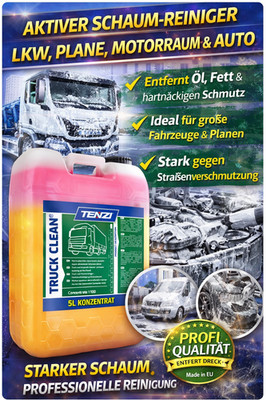 TENZI Truck Clean 5L Aktive Schaum-Reinigung LKW, Plane, Motor Auto Foam Cleaner