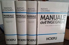 NUOVO COLOMBO MANUALE DELL'INGEGNERE in 4 volumi 83°° ed. Hoepli 1997