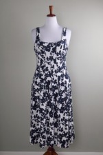 ANN TAYLOR LOFT NWT $99 Stretch Panel Floral Midi Tank Dress Size 12 Petite