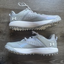 Under Armour Yard Turf Baseball Shoes Cleats Men's Size 11 Gray Charged