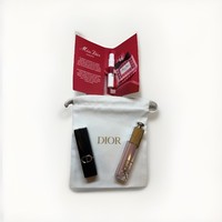 Dior Luxury Makeup Bundle – Full Size Lipstick & Lip Gloss + Gift | Authentic