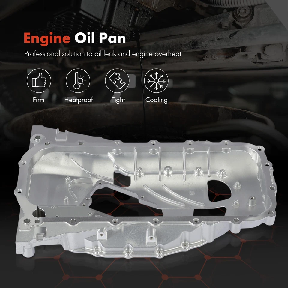 cárter de aceite de motor para Toyota Tacoma 2014-2023 L4 2,7 L V6 3,5 L V6 4,0 L 12101-75160 Foto 3 de 4