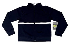 Athletic Works Jacket Zip Up Front Black White Ribbon New Nwt Unisex Boy Girl