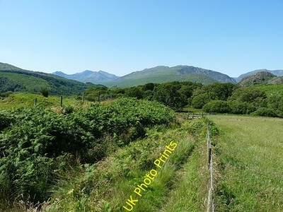 Photo 6x4 A footpath above Capel Curig An ancient right of way running ea c2016
