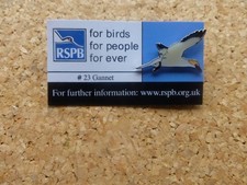 .RSPB Pin Badge. FBFPFE. #23 Gannet