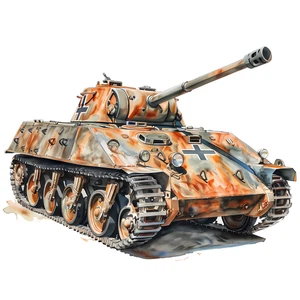 Military World War Tank Vehicle Self Adhesive Sticker