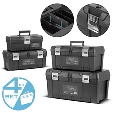 STAHLWERK Toolbox Set mit 4 leeren Werkzeugki...