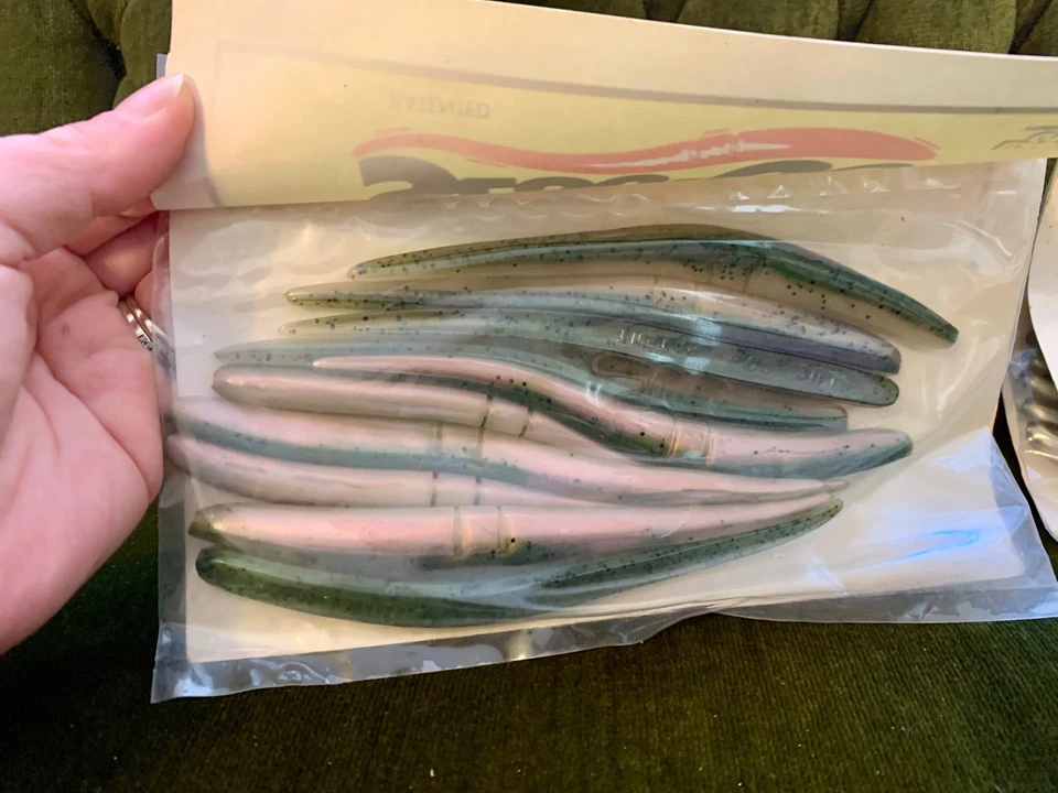 LOTE DE 2* De colección Lunker City HERB REED'S SLUG-GO 6" (10PK) #38 y #6 Foto 2 de 4