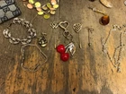 Vintage 1960's Lot of 17 Costume Jewelry Mixed