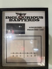 Inglourious Basterds Screen Used Projector Card Framed Shosanna Booth No COA