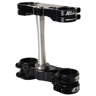 Ride Engineering Rubber Mounted Billet Split Triple Clamp Set 23.5mm Offset