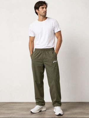 ASICS Men's L Olive Track Pants 