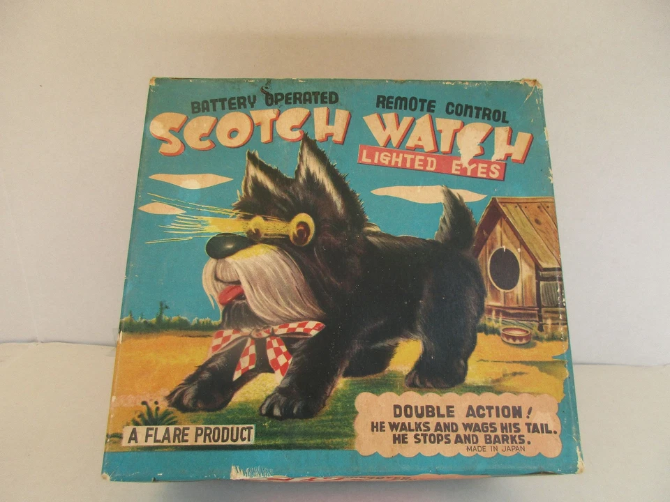 Toy Dog Años 50 "Reloj Escocés" Funciona con Pilas Hecho en Japón Foto 2 de 4