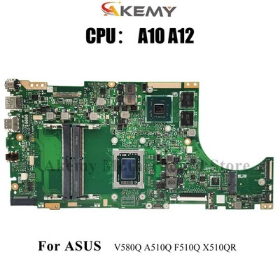 X510QR Laptop Motherboard For ASUS F510Q A510Q X510Q V580Q Mainboard W/ CPU
