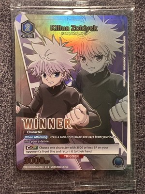 Union Arena Killua Zoldyck Winner UEPR /HTR-1-018 Foil Sealed NM