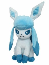 Sanei Pokemon All Star Collection PP124 Glaceon 7" Stuffed Plush Authentic USA