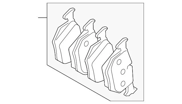 06-2013 Land Rover Range Rover Sport 4.2L/4.4L REAR Brake Pads Rear LR134696 OEM Foto 3 de 4