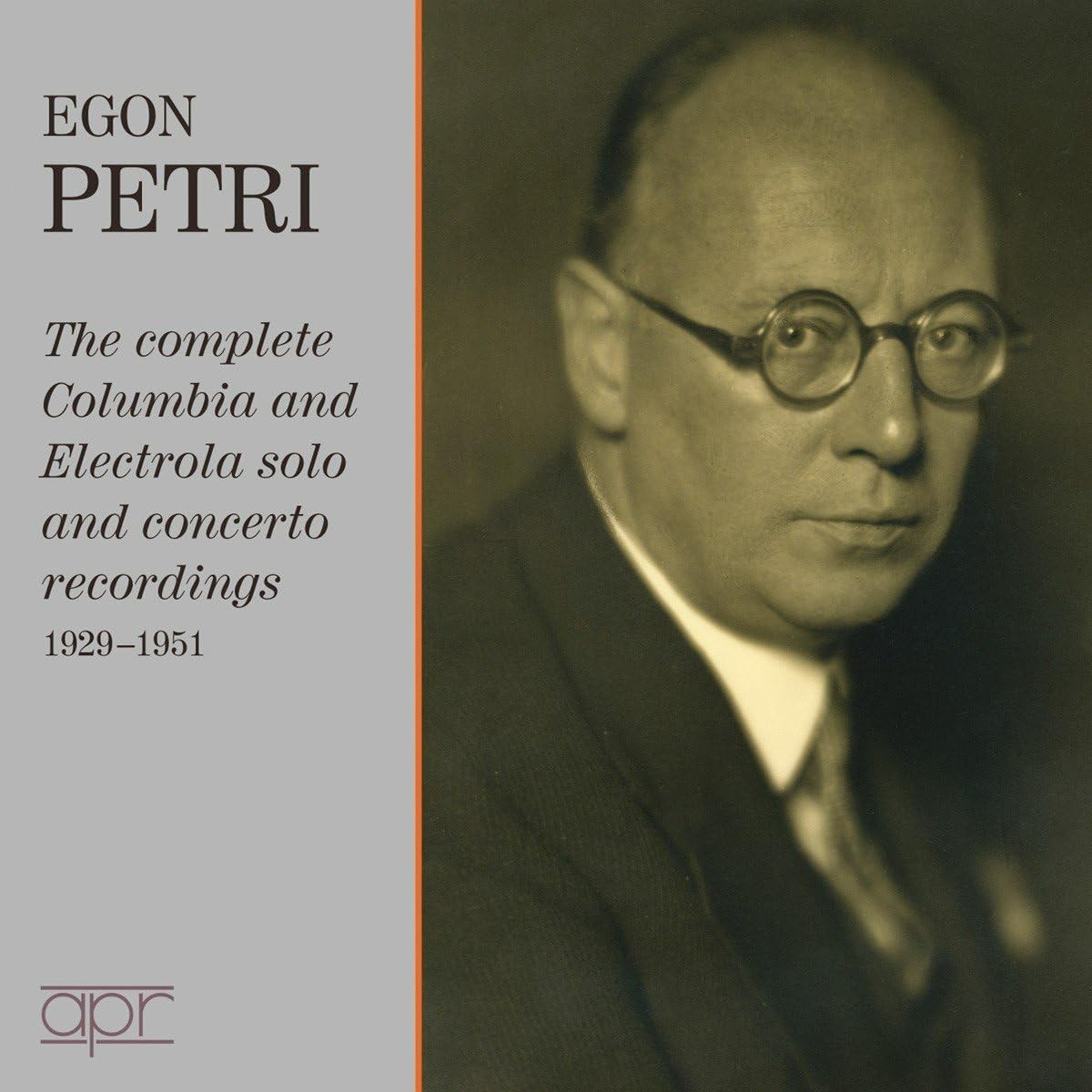Egon Petri The Complete Columbia & Electrola Recordings 1929-1951 7 CD Box Set