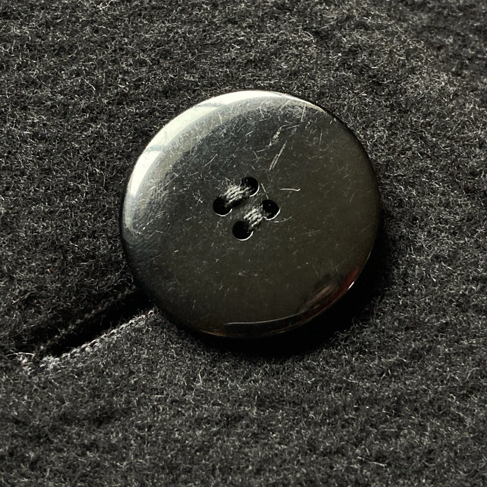 Casaco swing vintage anos 50 anos 60 regência cashmere com cachecol preto vintage década de 1950 década de 1960 - Imagem 4 de 4