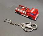 Vintage 1998 Tonka Red Firetruck Fire Engine Pumper Die Cast Hasbro Toy Keychain