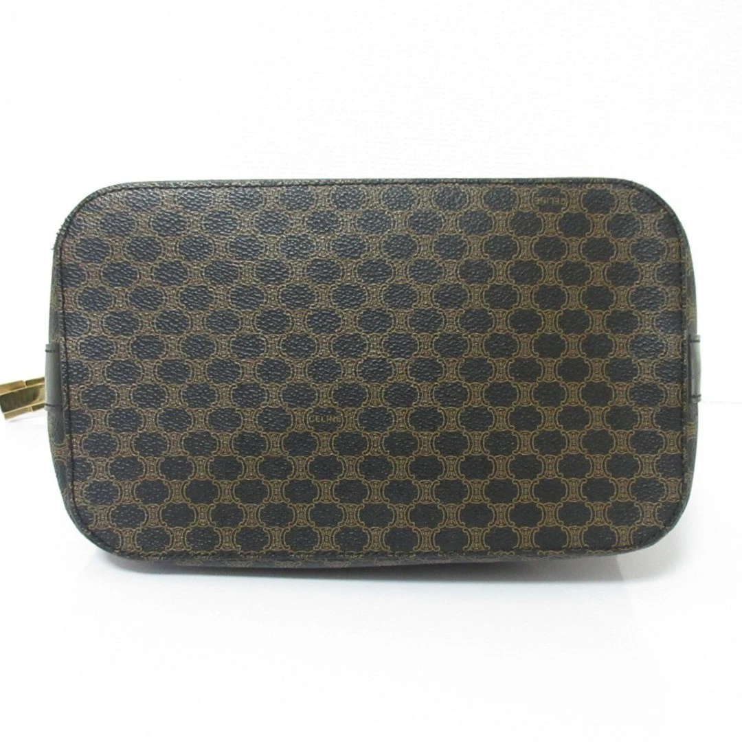 Borsa a mano Celine vintage modello macadam nera marrone donna abbigliamento