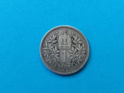 Austria Hungary Francis Joseph 1 Corona 1899 Silver Coin