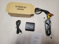 GINGIN RCA to HDMI Converter AV Adapter for TV PC DVD PS2 Xbox with Cables