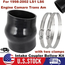 Intake Coupler Bellow Kit For 1998-2002 LS1 LS6 Fit Camaro Trans Am Cold Smooth