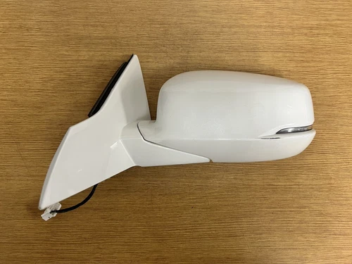 13-17 HONDA ACCORD SEDAN WHITE DRIVER LEFT SIDE VIEW MIRROR SIGNAL HEATED OEM