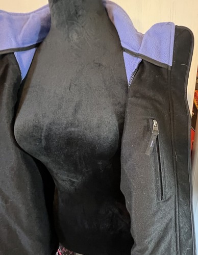 Chaqueta Free Country Negra Cremallera Completa Talla Grande Bolsillos con Cremallera Púrpura - Imagen 7 de 11