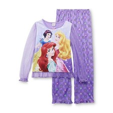 Disney Princesses 2 pc Pajama set Size 4-5 XS 7-8 M Girls 2 New Sleepwear
