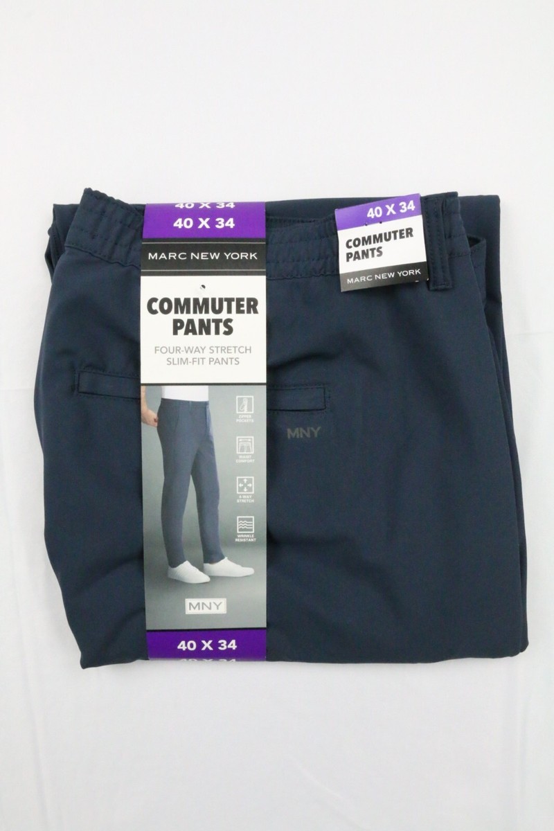 Marc New York Men's Commuter Pant Slim Fit 4 Way Stretch Marc New York Men's Commuter Pant Slim Fit 4 Way Stretch