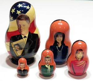 bill clinton nesting dolls