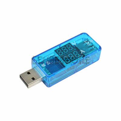 Digital USB Current Voltage Meter 5V Voltmeter Ammeter Power Detector 3 Digit-