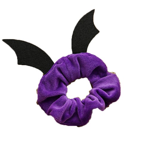Halloween Funny Hair Scrunchies Velvet Scrunchy Bobbles Elastic Hair Bands DIY - Picture 5 of 25