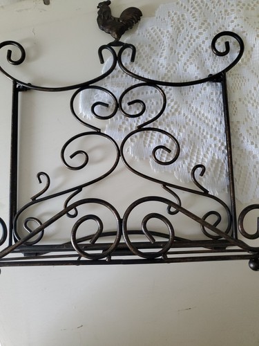 PAULA DEEN Cookbook Stand Wrought Iron Black Scroll Book Bible Holder Decorative - 第 8/8 張圖片