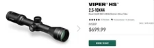Vortex Viper HS 2.5-10x44mm IN BOX Rifle Scope Dead Hold BDC