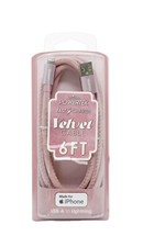 Liquipel Powertek Fast Charge Usb-A to Iphone, Ipad Velvet - Pink