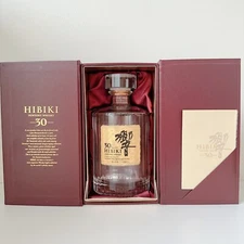 SUNTORY WHISKY HIBIKI 30 Years Old Empty Bottle with White Box 700ml JAPAN USED
