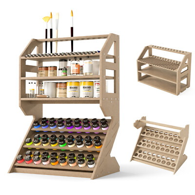 Craft Paint Storage Rack with 51 Holes Artist Organizer for Paint