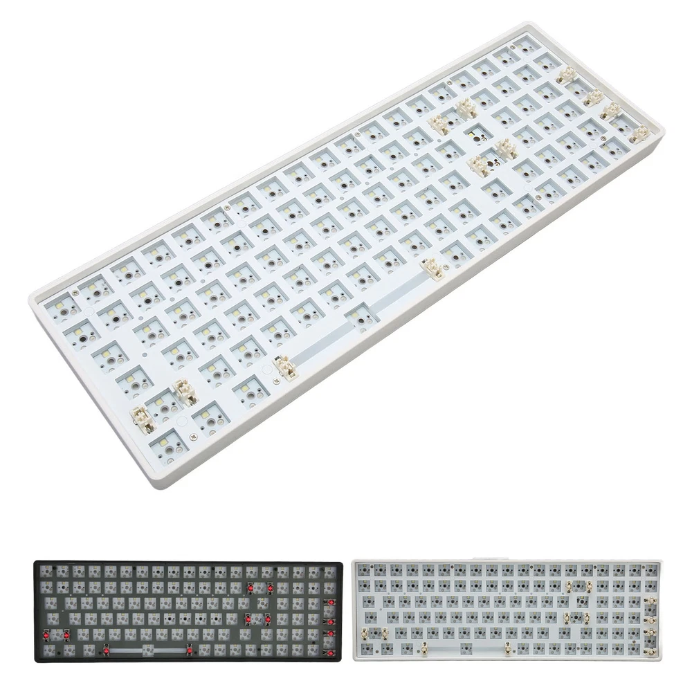 96-Key Hot-Swappable Mechanical Keyboard DIY Kit with 5-Pin Switches